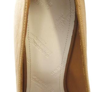 メゾンマルジェラ 22 Maison Margiela 22 タビ パンプス チャンキーヒール レザー ロゴ 38 24.5-25cm 茶 ブラウン ■GY76 /MQ レディース