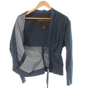 ルイヴィトン LOUIS VUITTON デニムジャケット スタンドカラー ストレッチ 40 紺 ネイビー /MW ■GY76 レディース