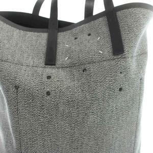 マルタンマルジェラ 11 Martin Margiela 11 フォールドオーバートートバッグ ヘリンボーン レザー S35WC0133 グレー /MW ■GY20 メンズ