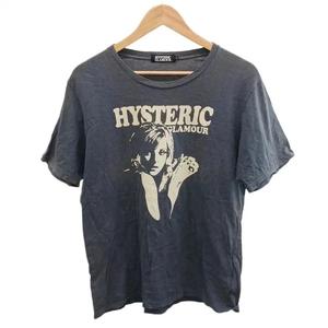 ヒステリックグラマー HYSTERIC GLAMOUR Tシャツ カットソー L グレー プリント 半袖 /KK ■GY06 メンズ