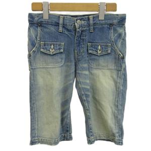 ヒステリックグラマー HYSTERIC GLAMOUR デニム ジーンズ XXS 青 ブルー ハーフパンツ カーゴポケット /KK ■GY06 レディース