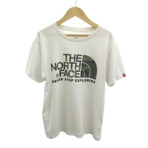 ザノースフェイス THE NORTH FACE Tシャツ M 白 ホワイト ロゴプリント 半袖 /RN ■GY01 メンズ