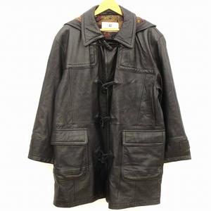 PIERRE BALMAIN ピエールバルマン　ラムレザーコート　茶系 美品◎Pierre Balmain ピエールバルマン ラムレザーコート 羊革