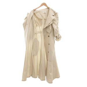 スナイデル、ラッフルフリルトレンチコート、ライトベージュ、1 スナイデル ラッフルフリルトレンチコート スナイデル、ラッフルフリル