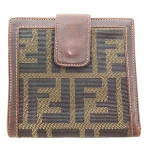 フェンディ FENDI ヴィンテージ 二つ折り財布 ウォレット ズッカ柄