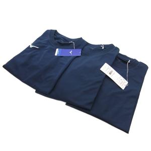 未使用品 ミズノ MIZUNO タグ付き ナビドライ 長袖Tシャツ 32MAC19514 ロンT ロゴ S 紺 ネイビー 32MAC19514  /FF メンズ