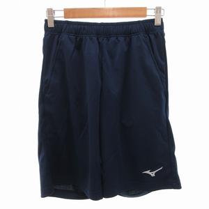 未使用品 ミズノ MIZUNO タグ付き ナビドライ ニットハーフパンツ ショートパンツ ショーツ イージー S 紺 ネイビー /FF メンズ
