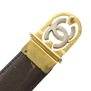 シャネル CHANEL ベルト バックル レザー ココマーク ゴールド金具