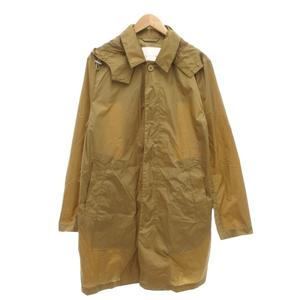 マッキントッシュ MACKINTOSH ステンカラーコート レインコート ナイロン フード付き 38 キャメル GM-043B /UO メンズ