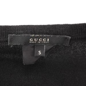 グッチ GUCCI ニット セーター Vネック 長袖 S 黒 ブラック /AE ☆AA★ メンズ