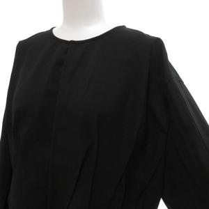 アドーア ADORE 24SS ドライタッチ シアー ブラウス 長袖 38 黒 /UO  