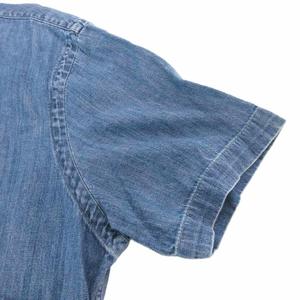 ラルフローレン RALPH LAUREN 国内正規 CLASSIC FIT シャンブレーシャツ ボタンダウン BD 半袖 ポニー刺繍 S ブルー系 /UO メンズ