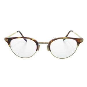 バートンペレイラ BARTON PERREIRA クラレンドン Clarendon サーモントメガネ ブロータイプ コンビネーション べっ甲柄 47□21 ブラウン ゴールドカラー /UO メンズ レディース