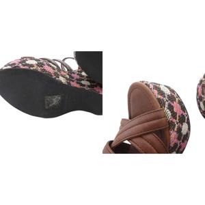 ミュウミュウ miumiu ウェッジソールサンダル ストラップ 厚底