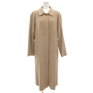 バーバリーズ Burberrys ヴィンテージ ステンカラーコート 9AR ロング カシミヤ 裏地ホース柄 ベージュ /GV レディース