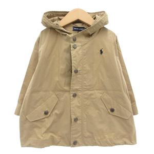 未使用品 ラルフローレン RALPH LAUREN タグ付き マウンテンパーカー 90 ポニー刺繍 ロゴ フード カーキ ベージュ /AE キッズ