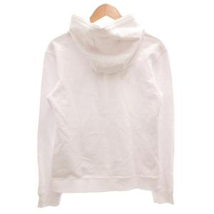 未使用品 ラブレス LOVELESS タグ付き ジップアップパーカー スウェット L アーチロゴ プリント 裏毛 白 ホワイト 黄 イエロー /GV メンズ