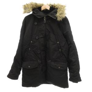 アヴィレックス AVIREX N-3B COMMERCIAL コマーシャル フライトジャケット ミリタリー 中綿 ナイロン フェイクファー付き L 黒 ブラック /UO メンズ
