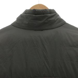 エディーバウアー EDDIE BAUER ダウンジャケット ブルゾン ロゴプリント バイカラー M ワインレッド グレー /FF メンズ