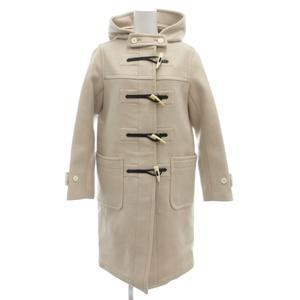 イエナ IENA 14AW 二重織りシャルムフードコクーンダッフルコート フード ロング ウール 36 ベージュ /GV レディース