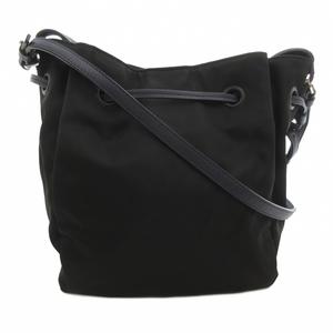 アニエスベー agnes b. 2WAY 巾着ナイロンショルダーバッグ ハンドルバッグ チャーム 紺 ネイビー /FF レディース