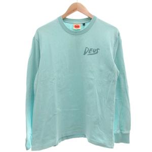 デウスエクスマキナ DEUS EX MACHINA Venice ヴェニス 長袖Tシャツ プリント S ターコイズ 青緑系 /UO 