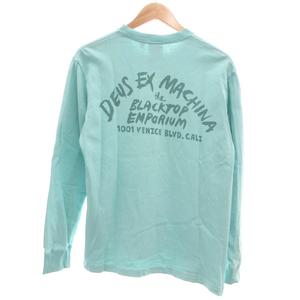 デウスエクスマキナ DEUS EX MACHINA Venice ヴェニス 長袖Tシャツ プリント S ターコイズ 青緑系 /UO 