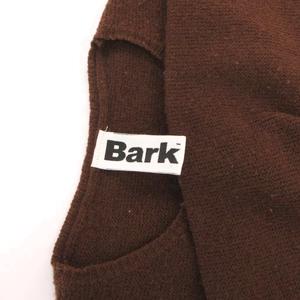 バーク Bark ニット セーター 長袖 ウール S 茶 ブラウン /FF 