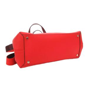 ケイトスペード KATE SPADE エッセンシャル ラージ ハンドバッグ ショルダー 2WAY ロゴ レザー 赤 レッド /FF レディース