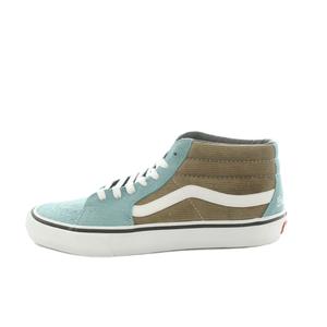 シュプリーム SUPREME × VANS 18SS Sk8-Mid Pro Crocodile Corduroy スニーカー ハイカット シューズ US10 28.0cm アクアブルー 茶 ブラウン /MI メンズ