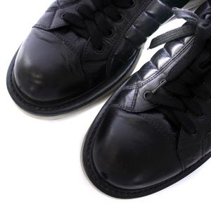 プラダ PRADA スニーカー シューズ レザー 9 28cm 黒 ブラック /BM 