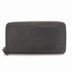 コーチ COACH 長財布 レザー アコーディオン ウォレット ラウンドファスナー グレー F24648 /YM メンズ