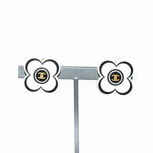 シャネル CHANEL イヤリング ココマーク カメリア クリップ式 ゴールドカラー ホワイト /KH ■OH レディース
