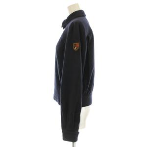 ラルフローレン RALPH LAUREN ブルゾン ステンカラージャケット 中綿 ジップアップ ウール アンゴラ混 カシミヤ混 7 紺 ネイビー JKRLGW2007 /KU レディース