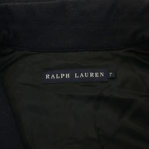 ラルフローレン RALPH LAUREN ブルゾン ステンカラージャケット 中綿 ジップアップ ウール アンゴラ混 カシミヤ混 7 紺 ネイビー JKRLGW2007 /KU レディース