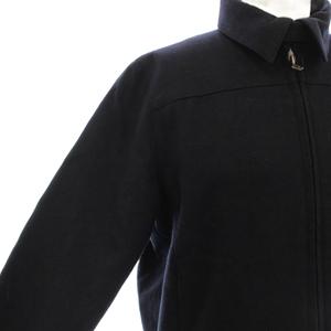 ラルフローレン RALPH LAUREN ブルゾン ステンカラージャケット 中綿 ジップアップ ウール アンゴラ混 カシミヤ混 7 紺 ネイビー JKRLGW2007 /KU レディース