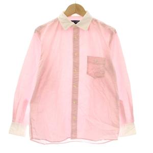 ラルフローレン RALPH LAUREN カジュアルシャツ 長袖 チェック柄 ロゴ 刺繍 女の子 150cm ピンク 白 ホワイト 3344-7862 /KU キッズ