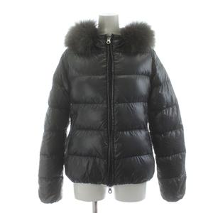 デュベティカ DUVETICA ダウンジャケット ブルゾン ジップアップ ファー ナイロン 38 グレー /KU レディース