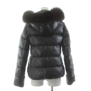 デュベティカ DUVETICA ダウンジャケット ブルゾン ジップアップ ファー ナイロン 38 グレー /KU レディース