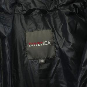 デュベティカ DUVETICA ダウンジャケット ブルゾン ジップアップ ファー ナイロン 38 グレー /KU レディース