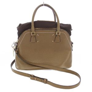 メゾンマルジェラ 11 Maison Margiela 11 Classique Mini ショルダーバッグ ハンドバッグ カウレザー 牛革 茶 ブラウン /TK レディース