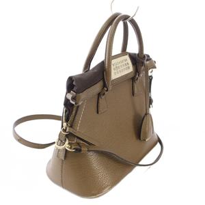 メゾンマルジェラ 11 Maison Margiela 11 Classique Mini ショルダーバッグ ハンドバッグ カウレザー 牛革 茶 ブラウン /TK レディース