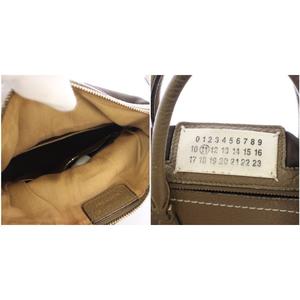 メゾンマルジェラ 11 Maison Margiela 11 Classique Mini ショルダーバッグ ハンドバッグ カウレザー 牛革 茶 ブラウン /TK レディース