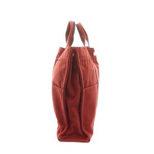 エルメス HERMES エールラインMM トートバッグ キャンバス 赤 ボルドー /YM ■OH レディース