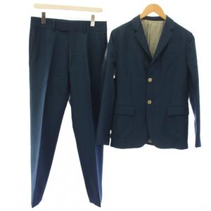 グッチ GUCCI スーツ モヘヤ混 テーラードジャケット パンツ スラックス 7-44-R 青 ブルー 717U18 /TK メンズ