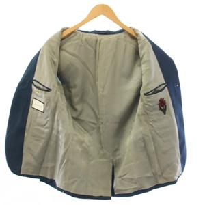 グッチ GUCCI スーツ モヘヤ混 テーラードジャケット パンツ スラックス 7-44-R 青 ブルー 717U18 /TK メンズ