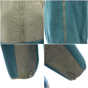 ザノースフェイス THE NORTH FACE ジップアップパーカー デナリジャケット フリース XL 水色 グレー /BM レディース