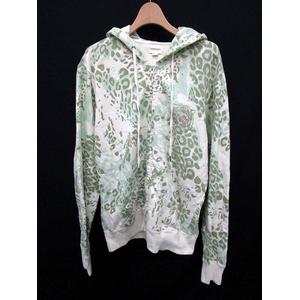 ディーゼル DIESEL パーカー ジップアップ レオパード ヒョウ柄 長袖 L