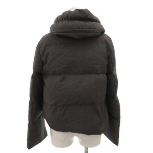 ギルドプライム GUILD PRIME ダウンジャケット ブルゾン ドローコード スタンドカラー 36 グレー /FF ■GY06 レディース