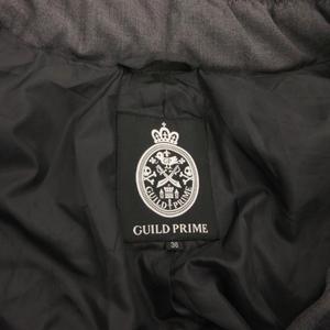 ギルドプライム GUILD PRIME ダウンジャケット ブルゾン ドローコード スタンドカラー 36 グレー /FF ■GY06 レディース